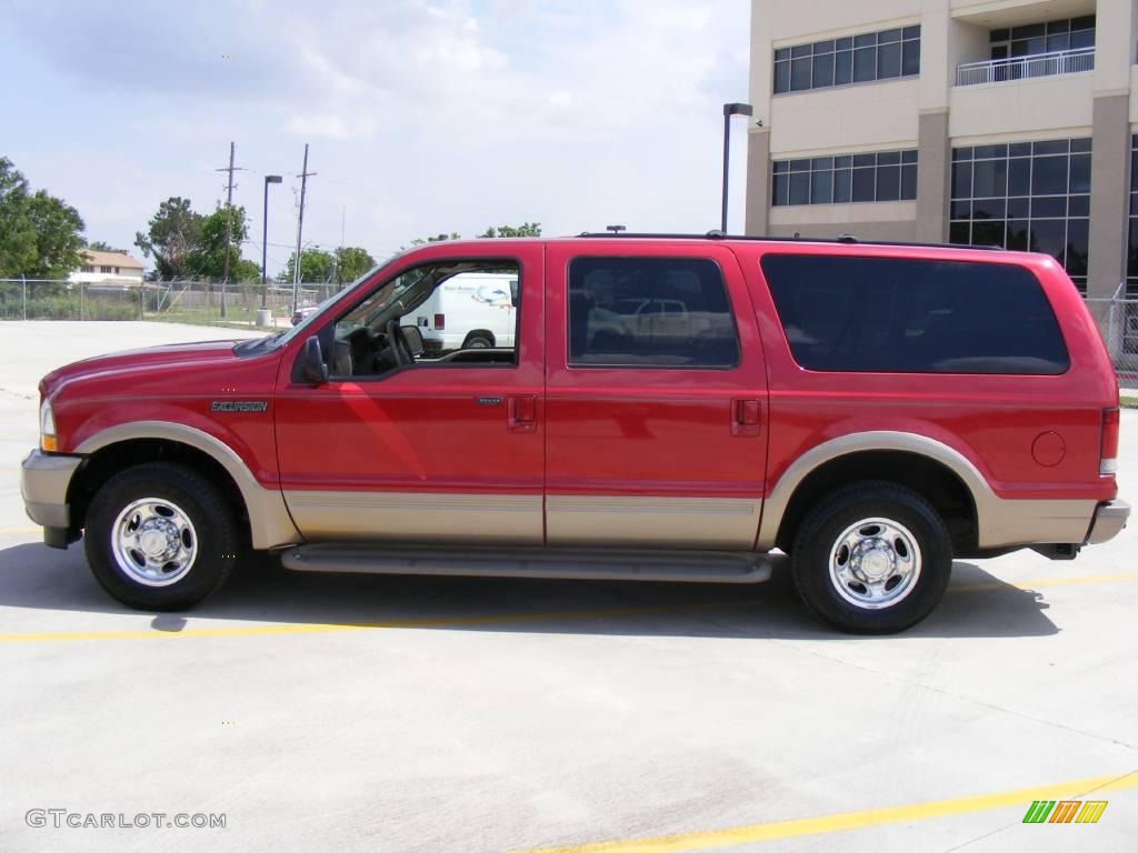 2003 Excursion Eddie Bauer - Red Fire Metallic / Medium Parchment photo #6