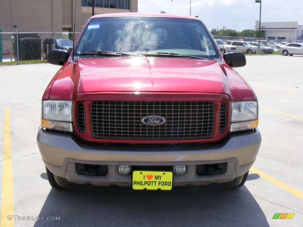 2003 Excursion Eddie Bauer - Red Fire Metallic / Medium Parchment photo #8
