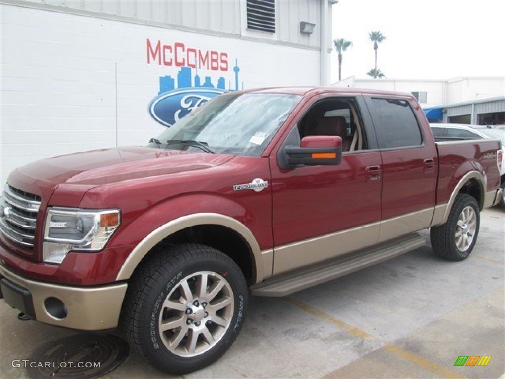 2014 F150 King Ranch SuperCrew 4x4 - Sunset / King Ranch Chaparral/Pale Adobe photo #3