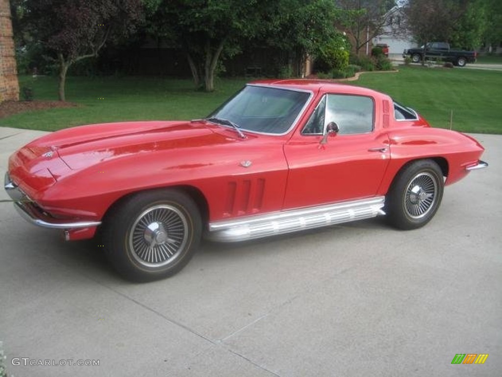 1965 Corvette Sting Ray Sport Coupe - Rally Red / Black photo #1
