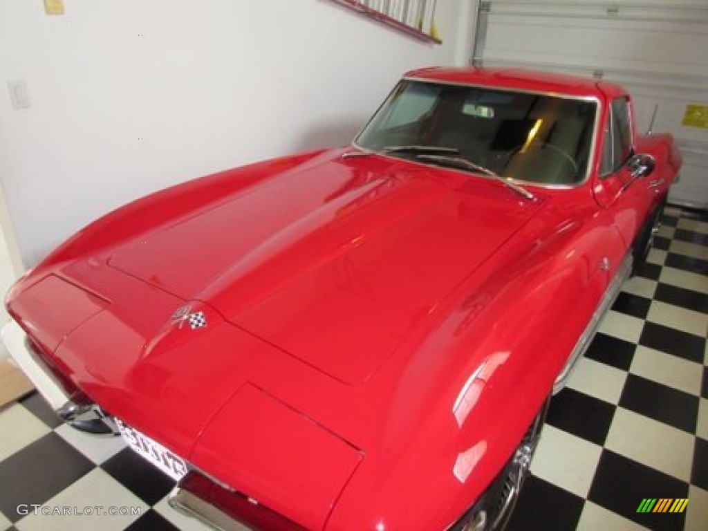 1965 Corvette Sting Ray Sport Coupe - Rally Red / Black photo #2