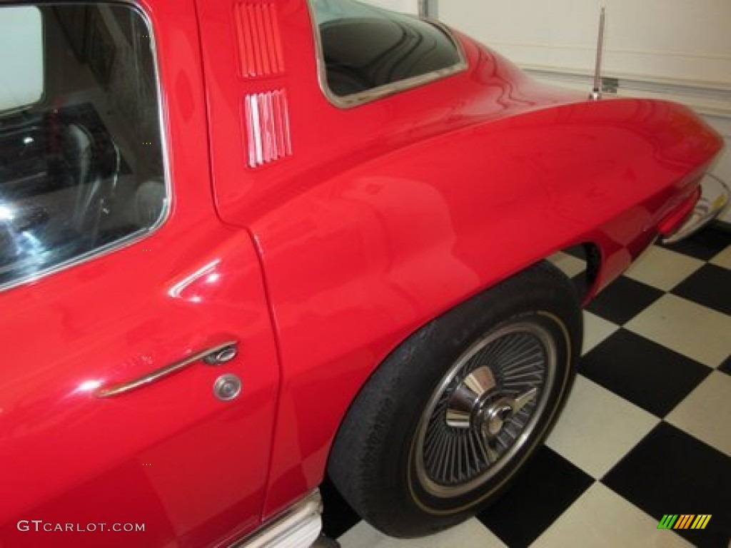 1965 Corvette Sting Ray Sport Coupe - Rally Red / Black photo #10