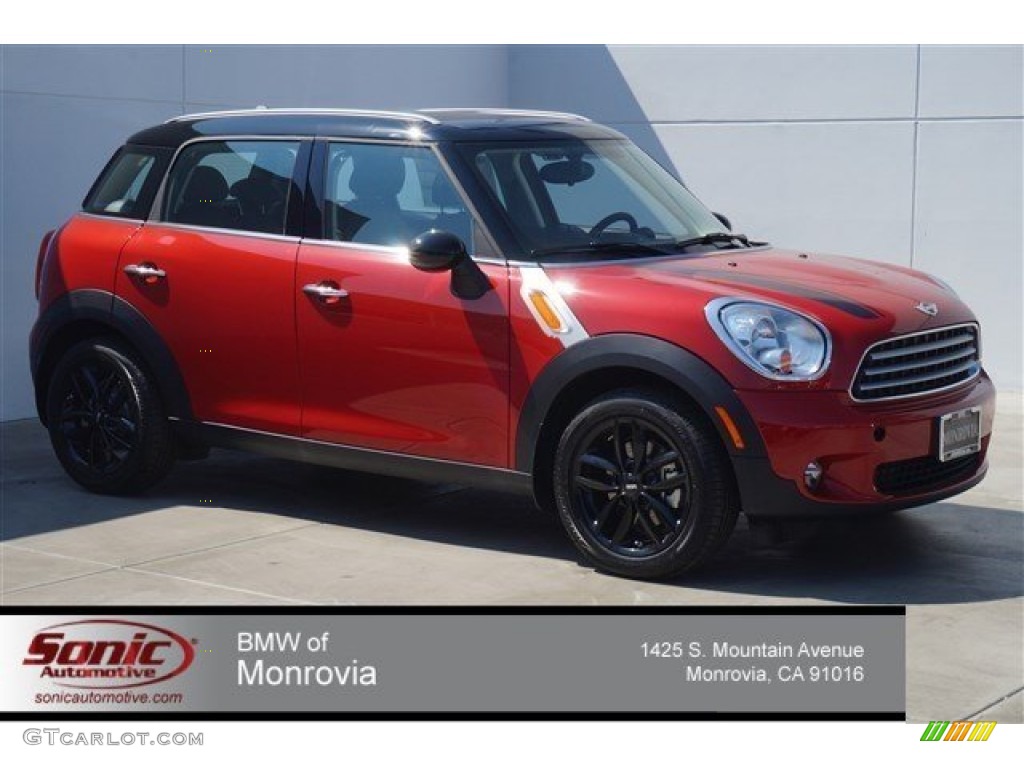 Blazing Red Metallic Mini Cooper