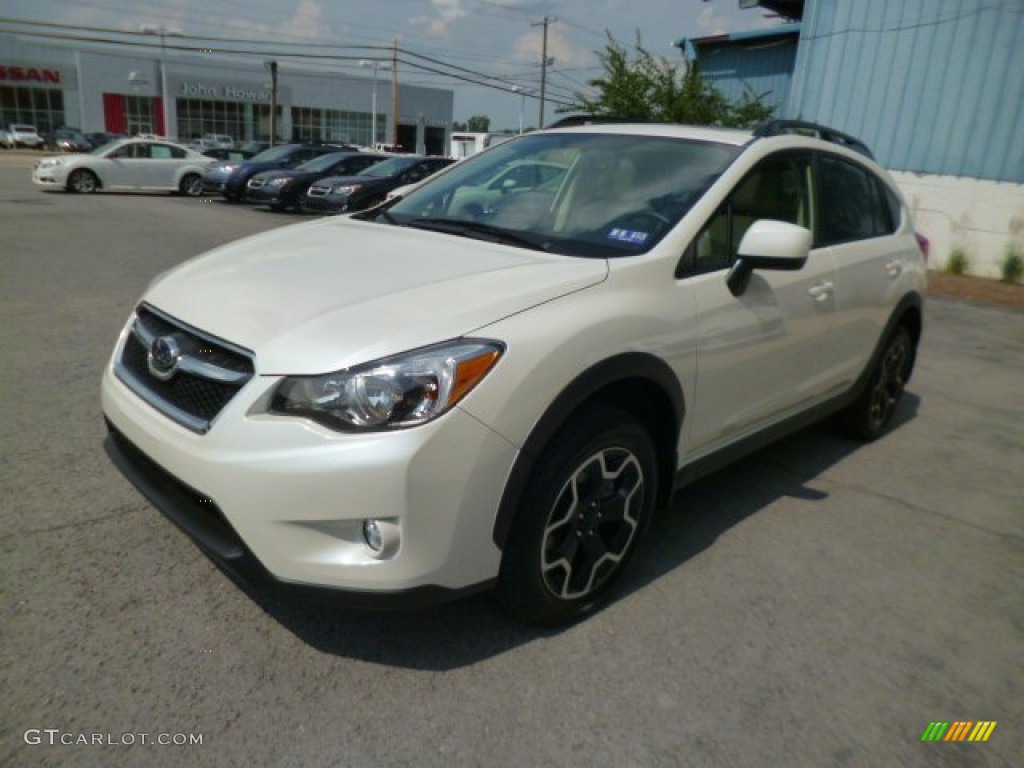 2014 XV Crosstrek 2.0i Premium - Satin White Pearl / Ivory photo #3