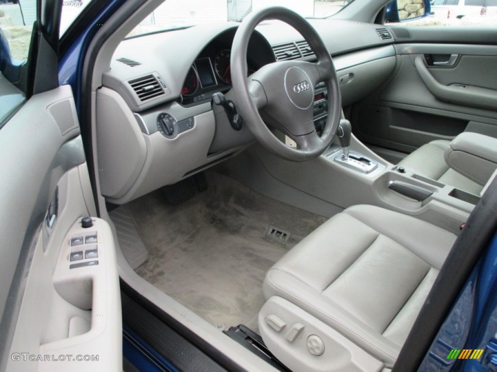 Grey Interior 2004 Audi A4 1.8T Sedan Photo #96168086