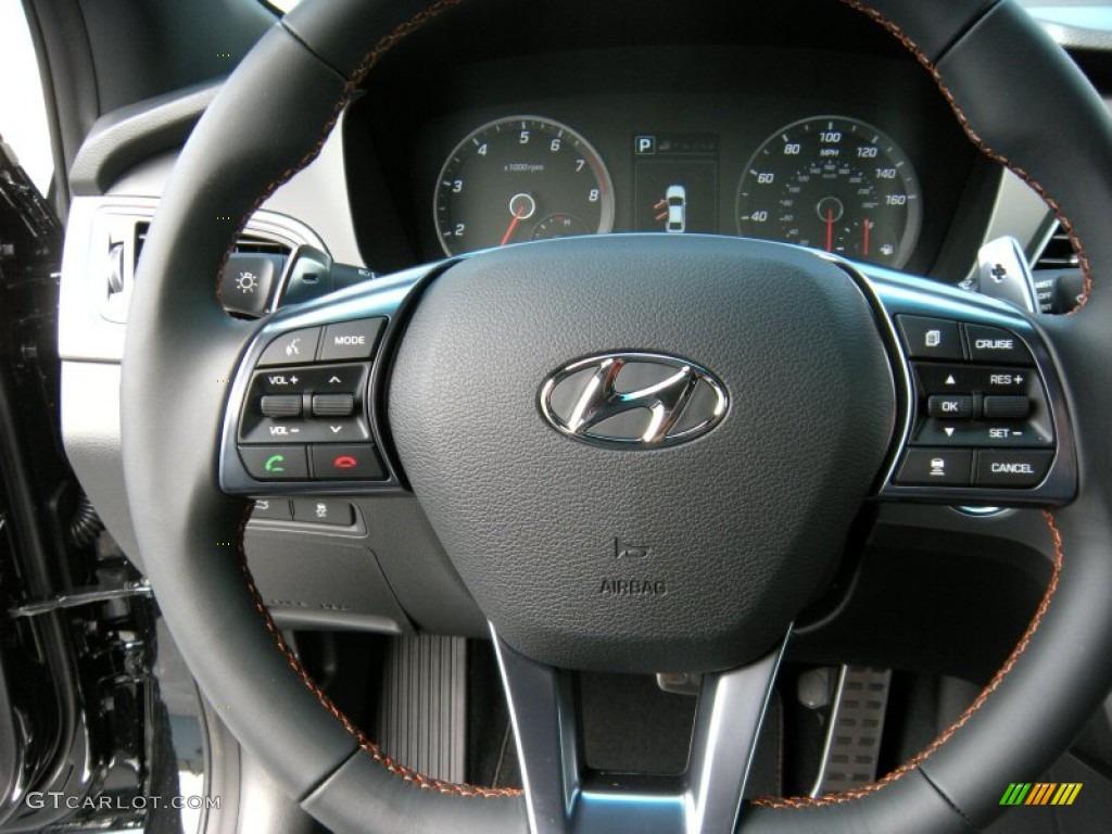 2015 Hyundai Sonata Sport 2.0T Steering Wheel Photos