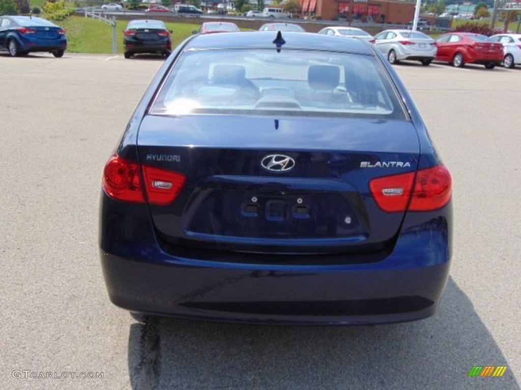 2009 Elantra GLS Sedan - Regatta Blue / Gray photo #7