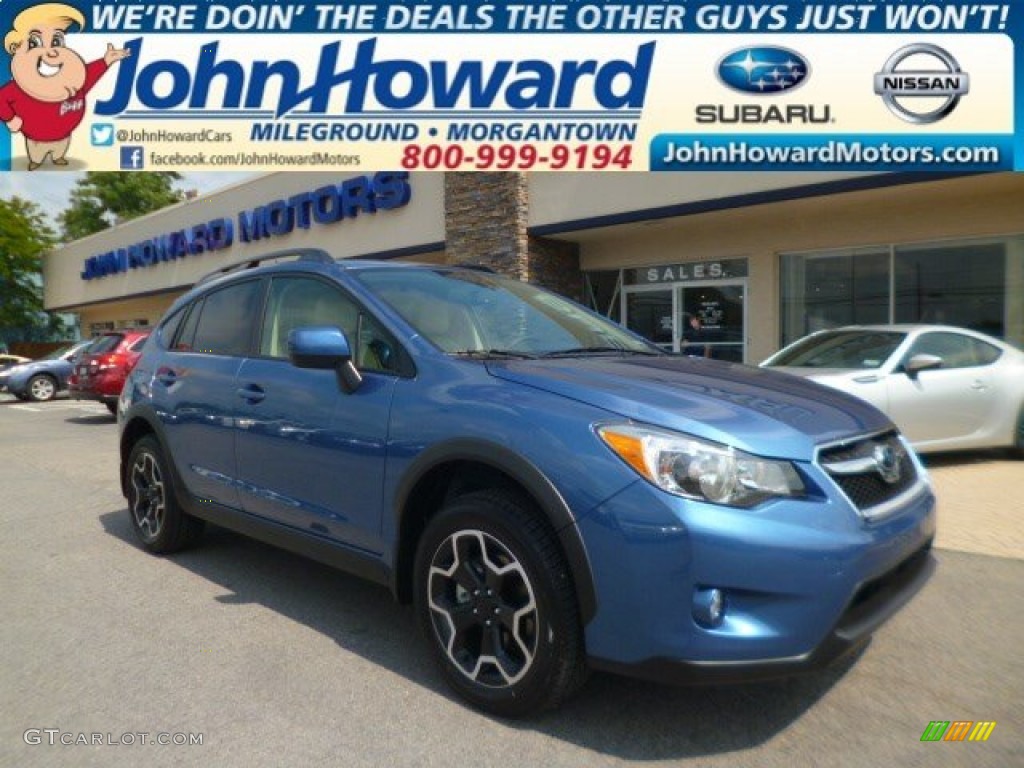 2014 XV Crosstrek 2.0i Limited - Quartz Blue Pearl / Ivory photo #1