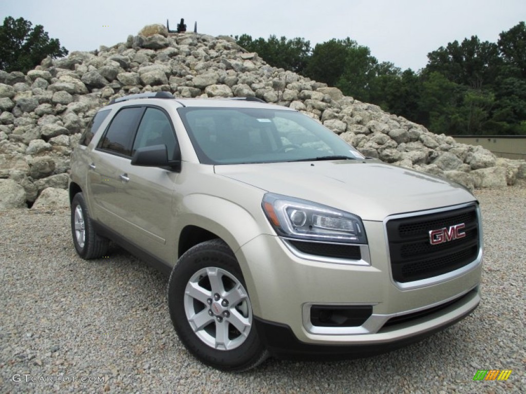 Champagne Silver Metallic 2015 GMC Acadia SLE Exterior Photo #96170354