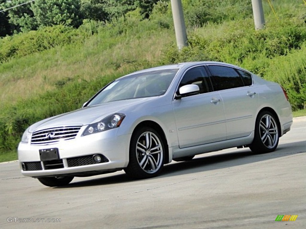 2007 M 35 Sport Sedan - Liquid Platinum Metallic / Stone photo #33