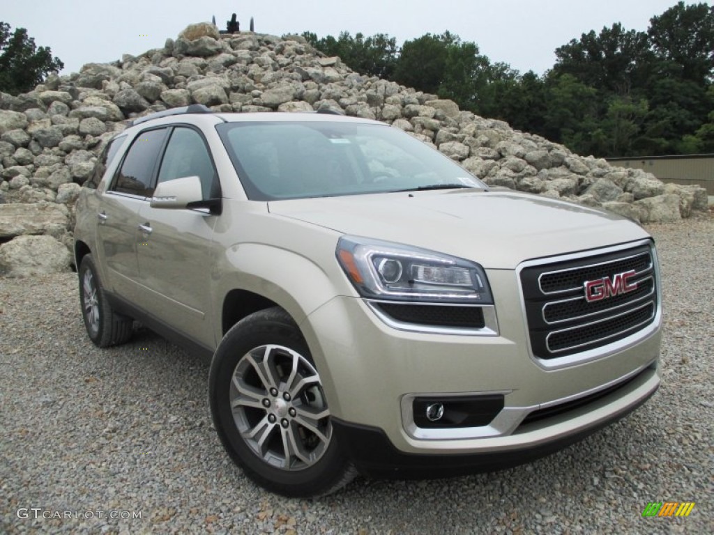 Champagne Silver Metallic 2015 GMC Acadia SLT AWD Exterior Photo #96172829