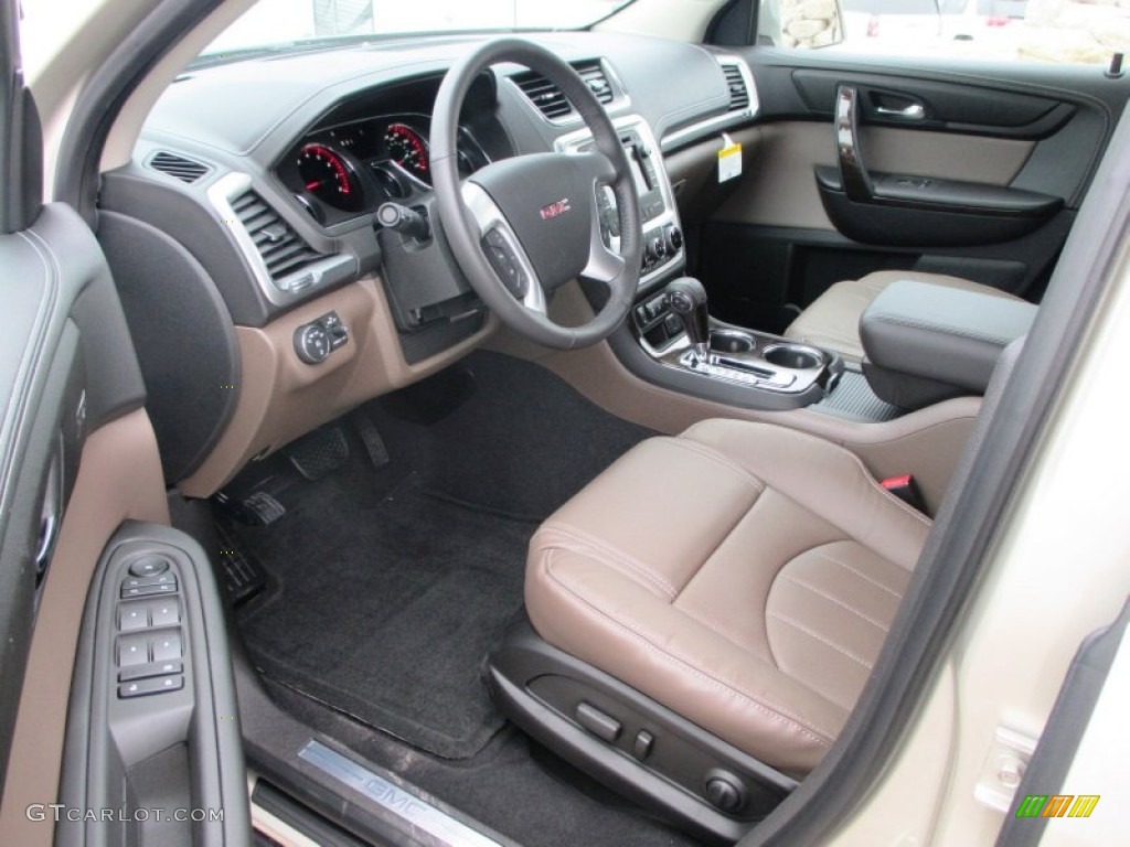 Dark Cashmere Interior 2015 GMC Acadia SLT AWD Photo #96172937