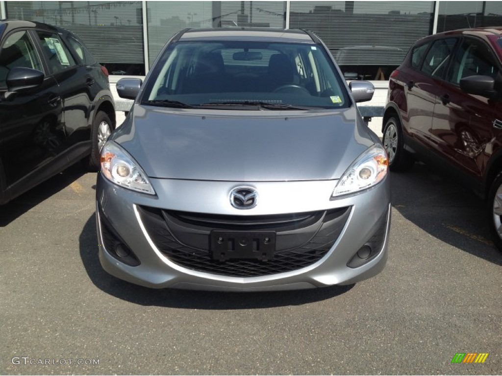 2013 MAZDA5 Sport - Liquid Silver Metallic / Black photo #2