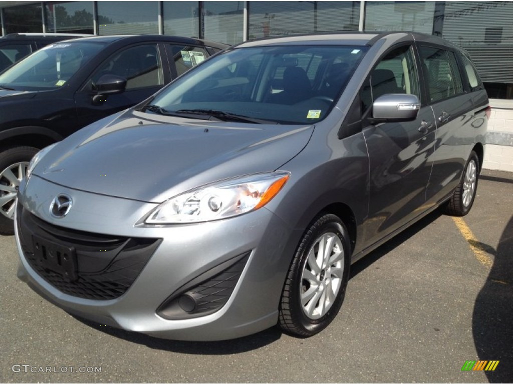 2013 MAZDA5 Sport - Liquid Silver Metallic / Black photo #3