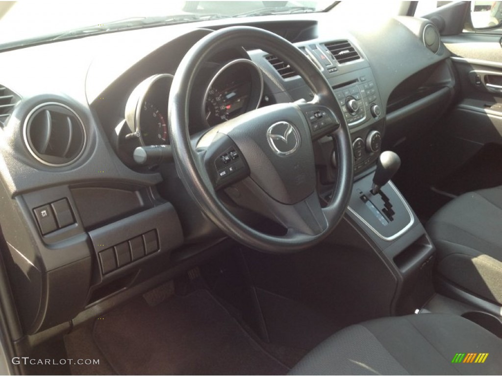 2013 MAZDA5 Sport - Liquid Silver Metallic / Black photo #5