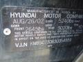 2003 Black Obsidian Hyundai Santa Fe GLS 4WD  photo #19