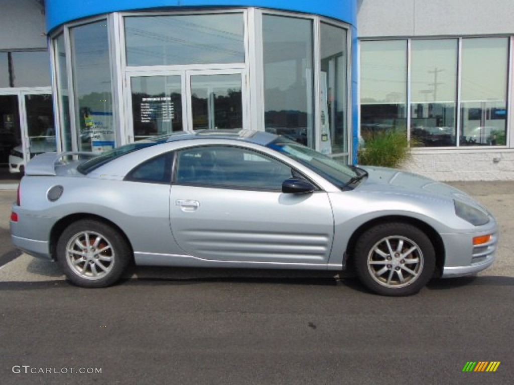 2001 Eclipse GS Coupe - Sterling Silver Metallic / Black photo #2