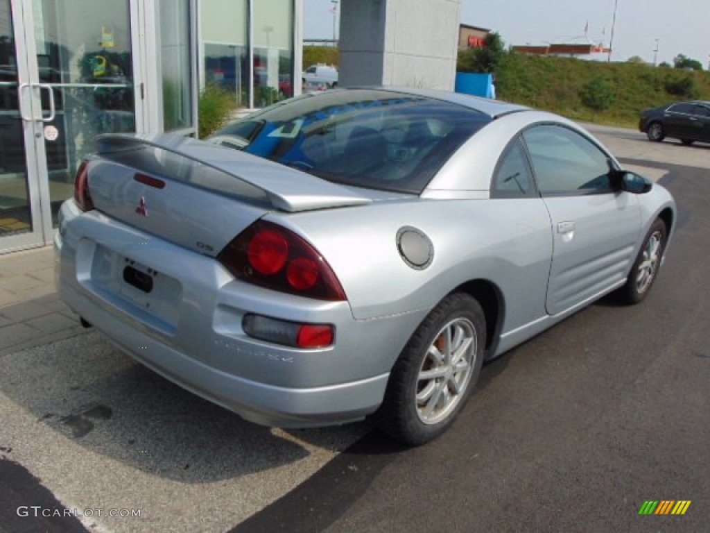 2001 Eclipse GS Coupe - Sterling Silver Metallic / Black photo #9