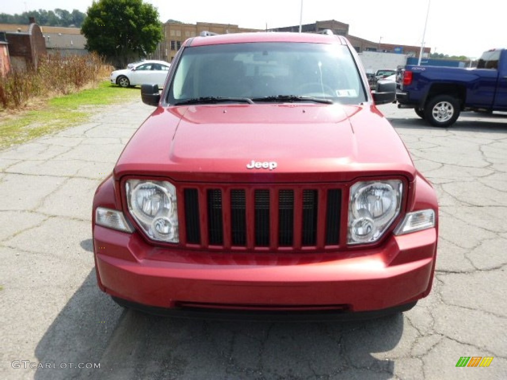 2008 Liberty Sport 4x4 - Red Rock Crystal Pearl / Pastel Pebble Beige photo #3