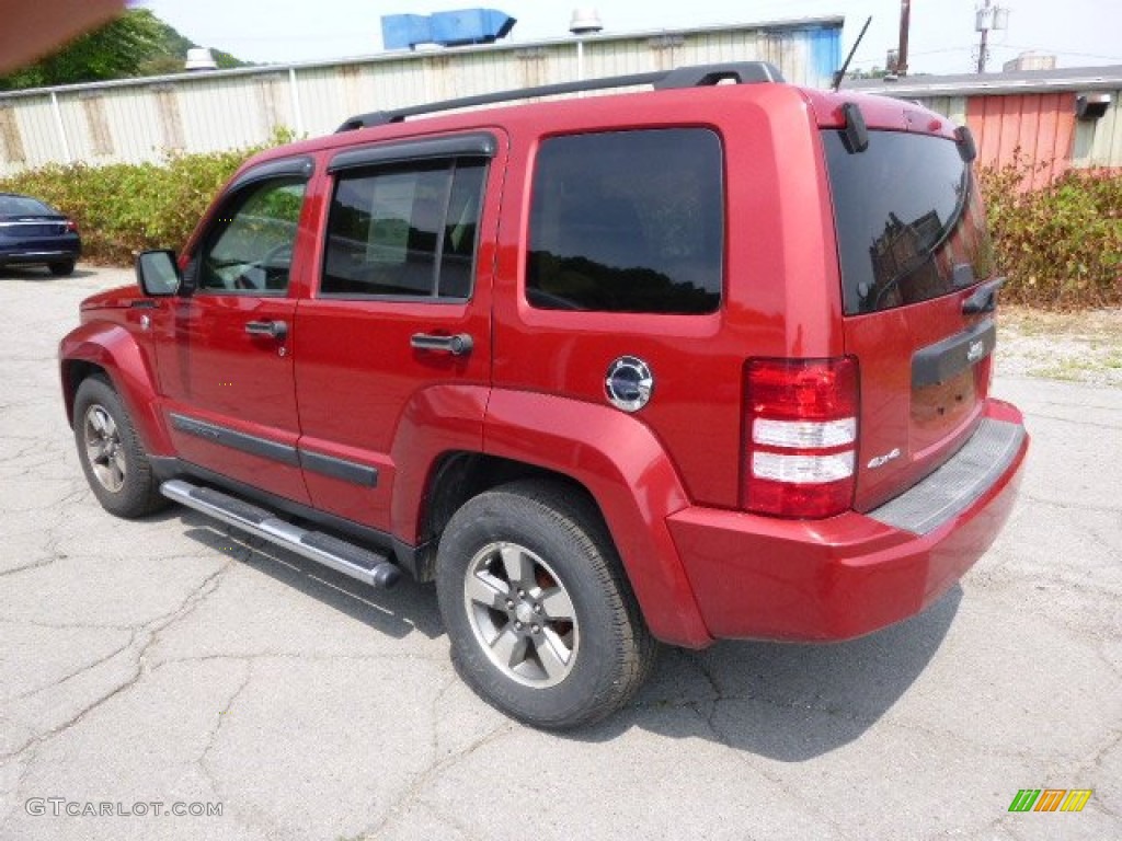 2008 Liberty Sport 4x4 - Red Rock Crystal Pearl / Pastel Pebble Beige photo #6