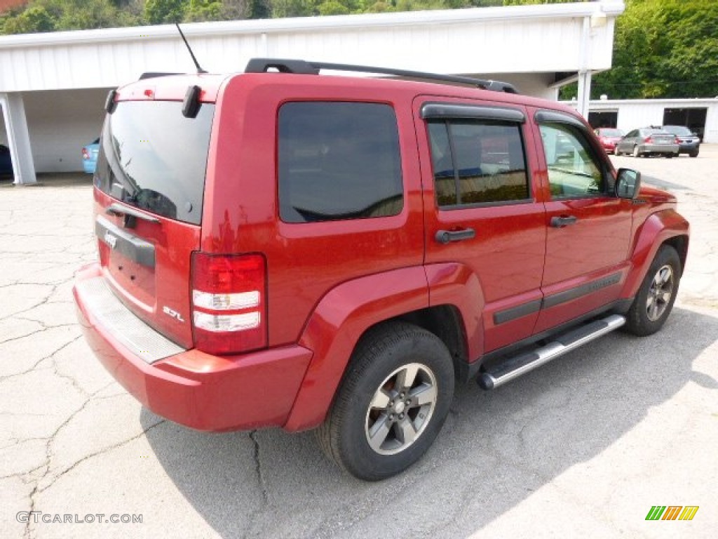 2008 Liberty Sport 4x4 - Red Rock Crystal Pearl / Pastel Pebble Beige photo #8