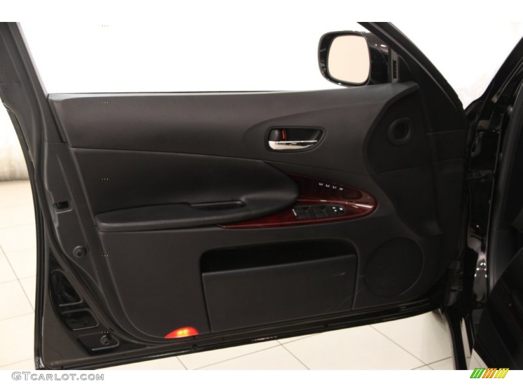 2009 Lexus GS 350 AWD Black Door Panel Photo #96180962