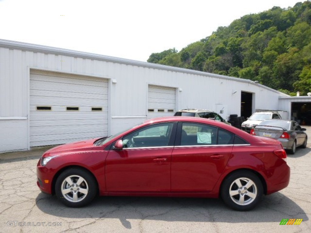 2014 Cruze LT - Crystal Red Tintcoat / Jet Black/Sport Red photo #5