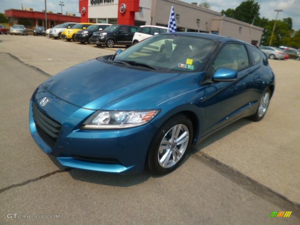 2012 CR-Z Sport Hybrid - North Shore Blue Pearl / Gray photo #3