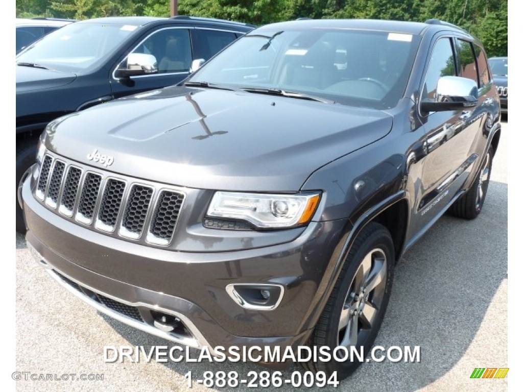 2015 Grand Cherokee Overland 4x4 - Granite Crystal Metallic / Black photo #1