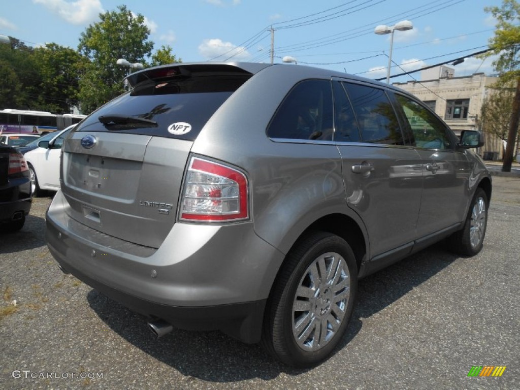 2008 Edge Limited AWD - Vapor Silver Metallic / Camel photo #4