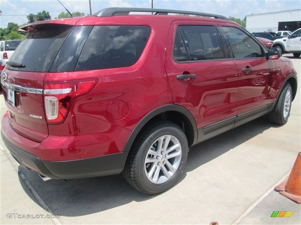 2015 Explorer FWD - Ruby Red / Medium Light Stone photo #1