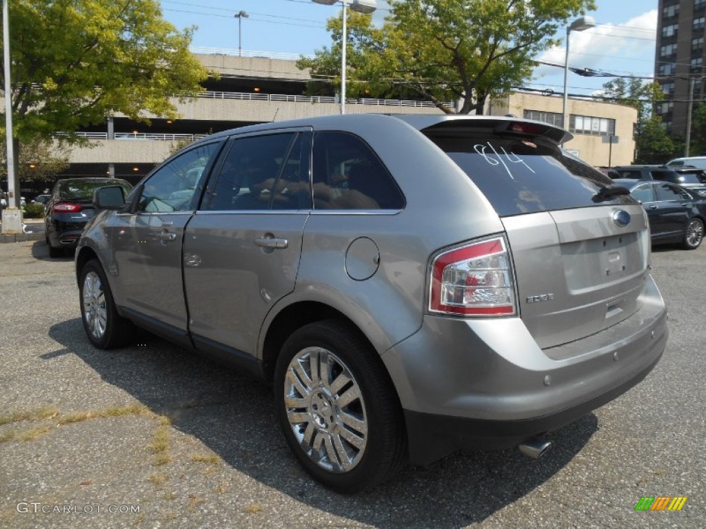 2008 Edge Limited AWD - Vapor Silver Metallic / Camel photo #6