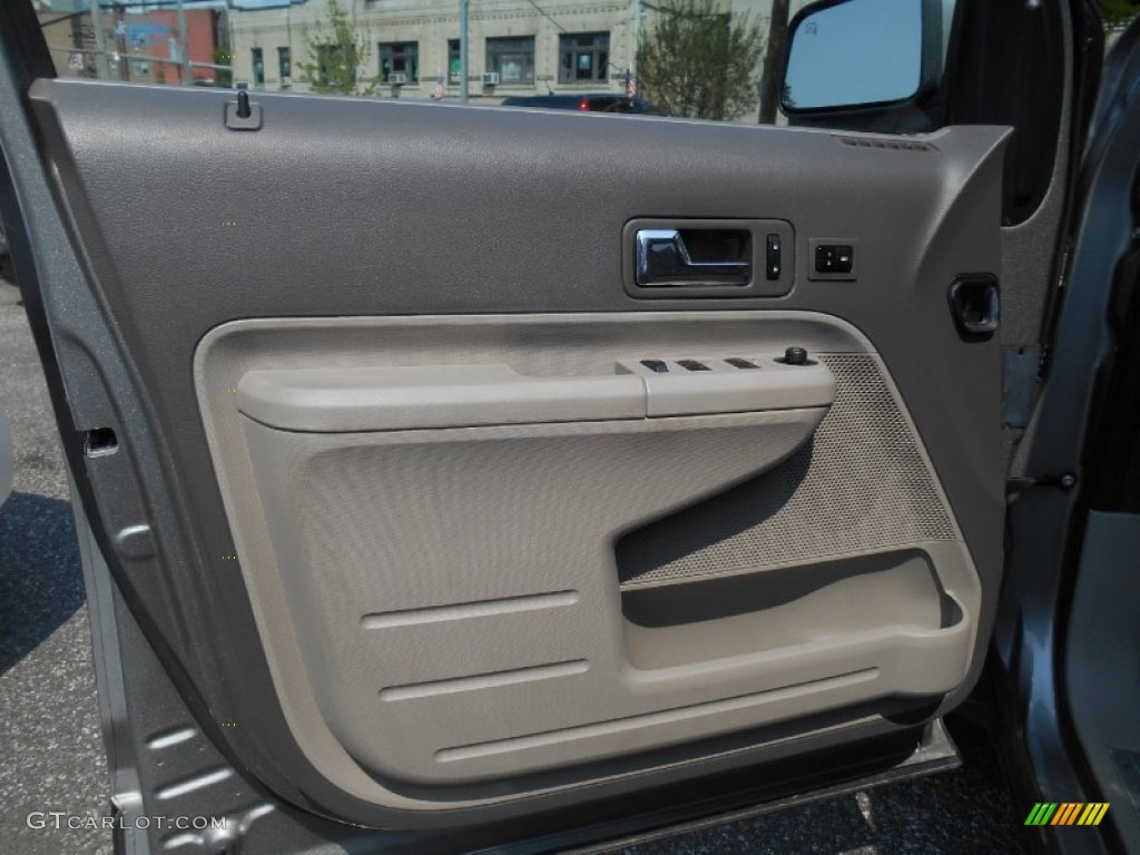 2008 Edge Limited AWD - Vapor Silver Metallic / Camel photo #12