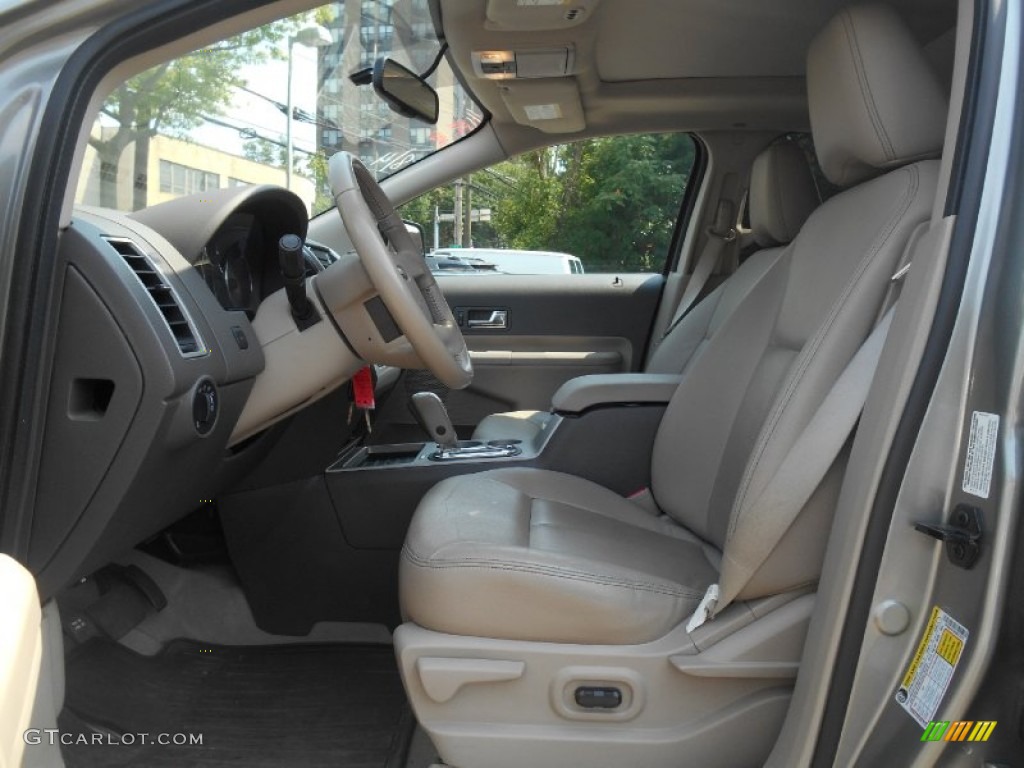 2008 Edge Limited AWD - Vapor Silver Metallic / Camel photo #14