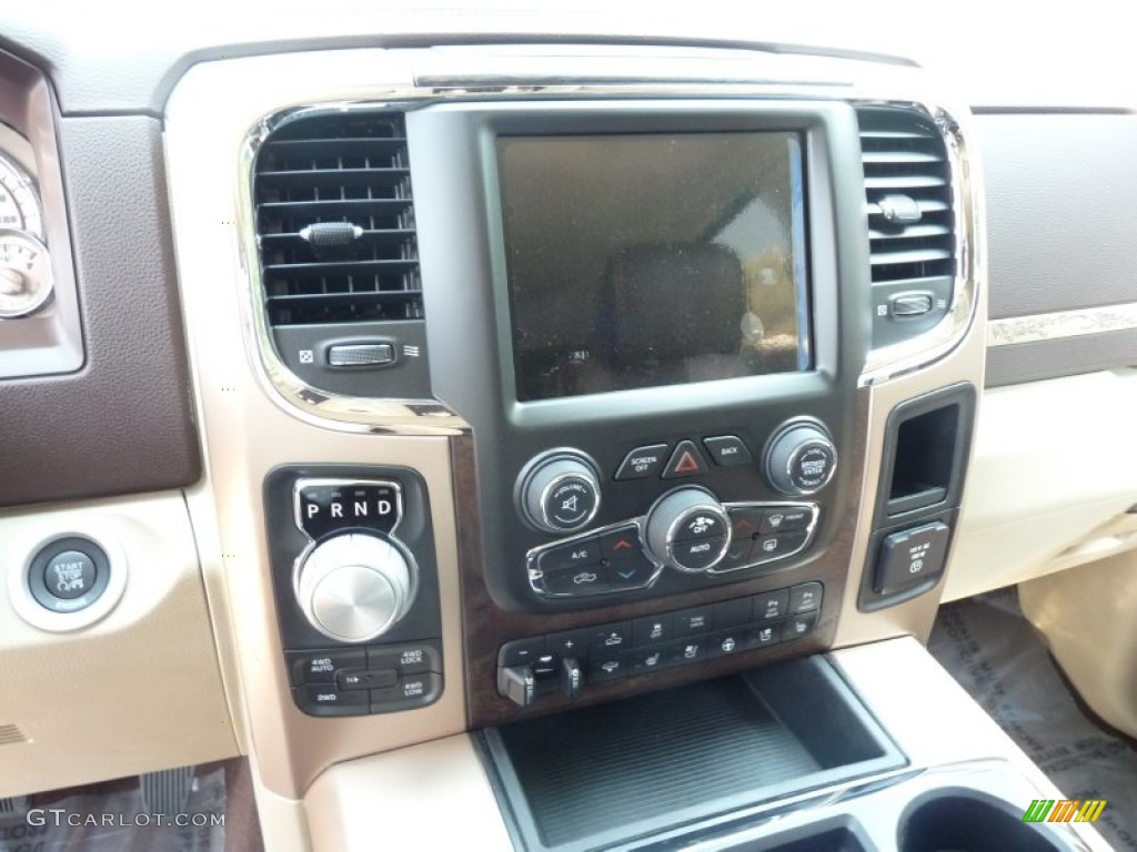 2014 1500 Laramie Longhorn Crew Cab 4x4 - Bright White / Canyon Brown/Light Frost Beige photo #8