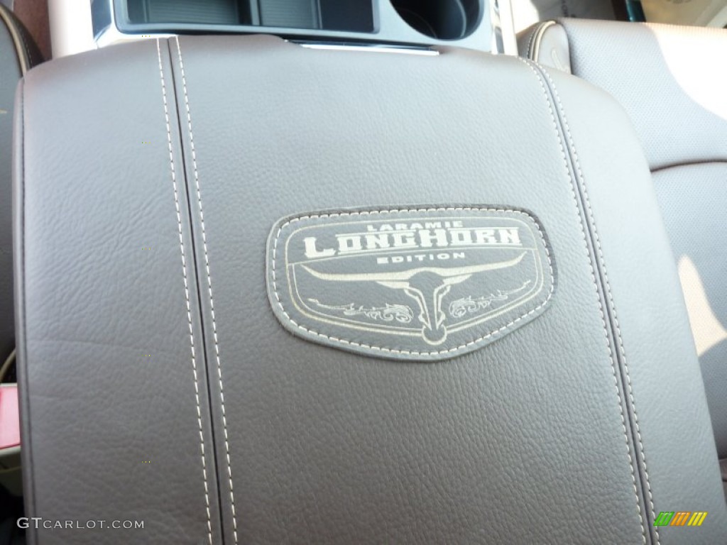 2014 1500 Laramie Longhorn Crew Cab 4x4 - Bright White / Canyon Brown/Light Frost Beige photo #9