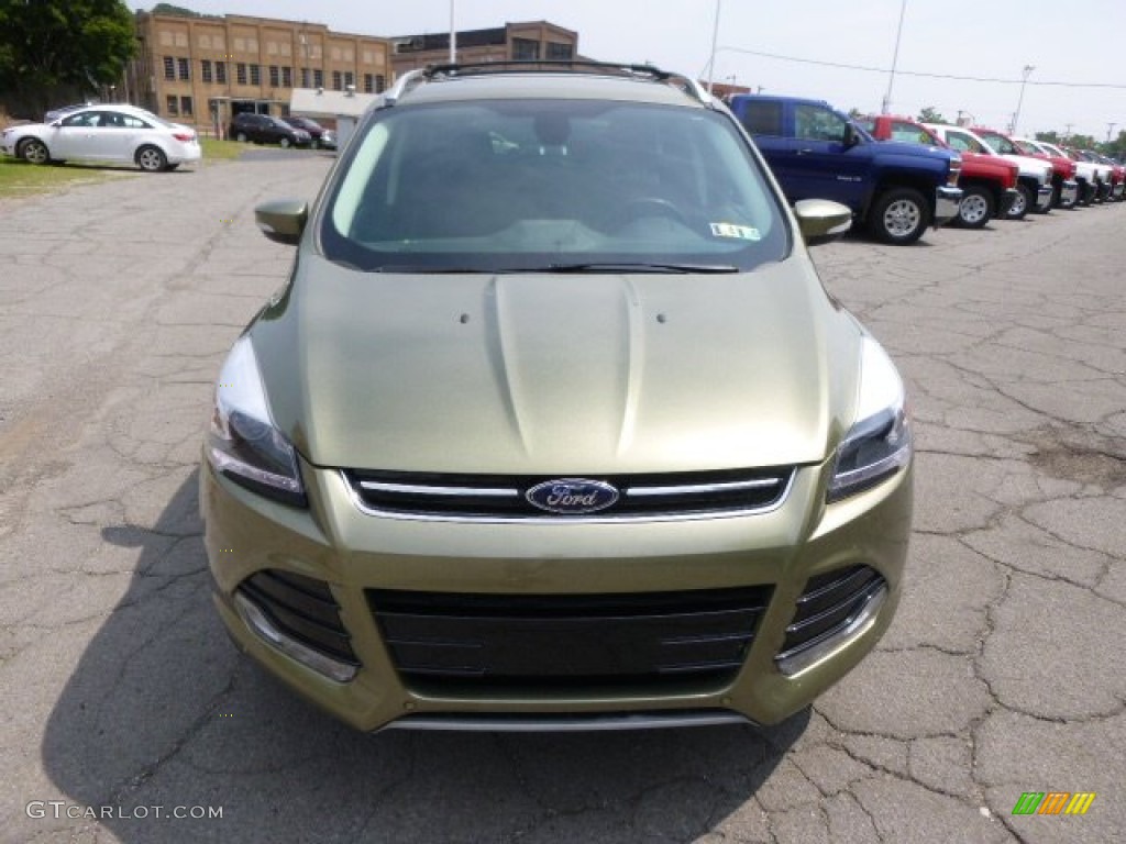 2013 Escape Titanium 2.0L EcoBoost 4WD - Ginger Ale Metallic / Charcoal Black photo #3