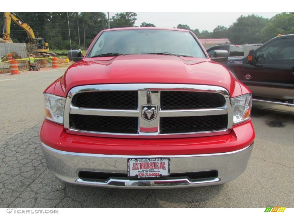 2011 Ram 1500 SLT Quad Cab 4x4 - Flame Red / Dark Slate Gray/Medium Graystone photo #10