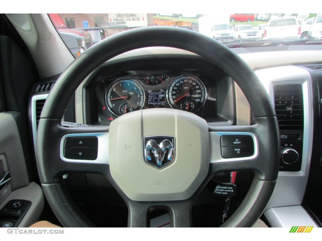 2011 Ram 1500 SLT Quad Cab 4x4 - Flame Red / Dark Slate Gray/Medium Graystone photo #35