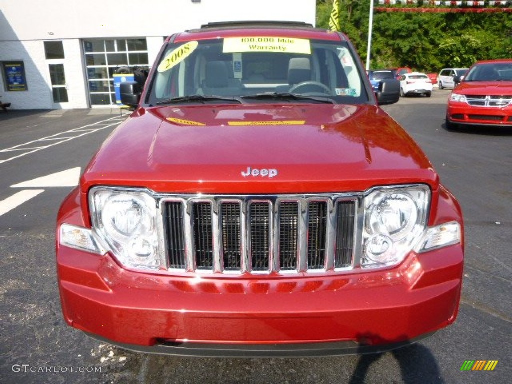 2008 Liberty Sport 4x4 - Red Rock Crystal Pearl / Pastel Slate Gray photo #8