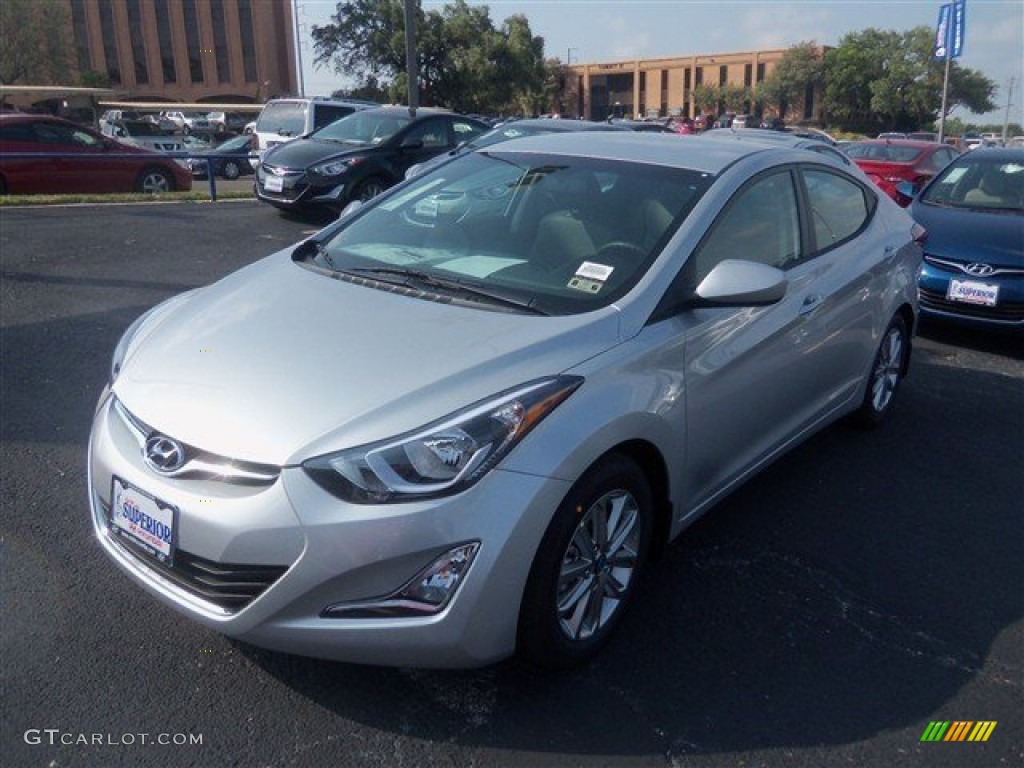 2015 Elantra SE Sedan - Shimmering Air Silver / Gray photo #1