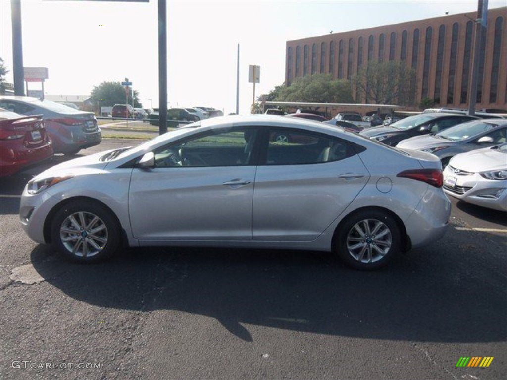 2015 Elantra SE Sedan - Shimmering Air Silver / Gray photo #3