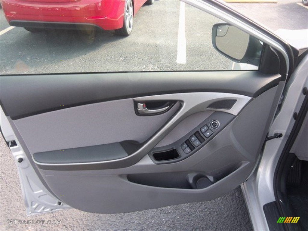 2015 Elantra SE Sedan - Shimmering Air Silver / Gray photo #5