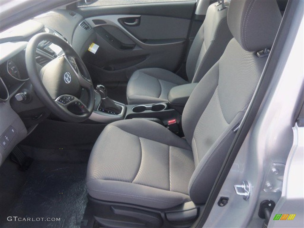 2015 Elantra SE Sedan - Shimmering Air Silver / Gray photo #6