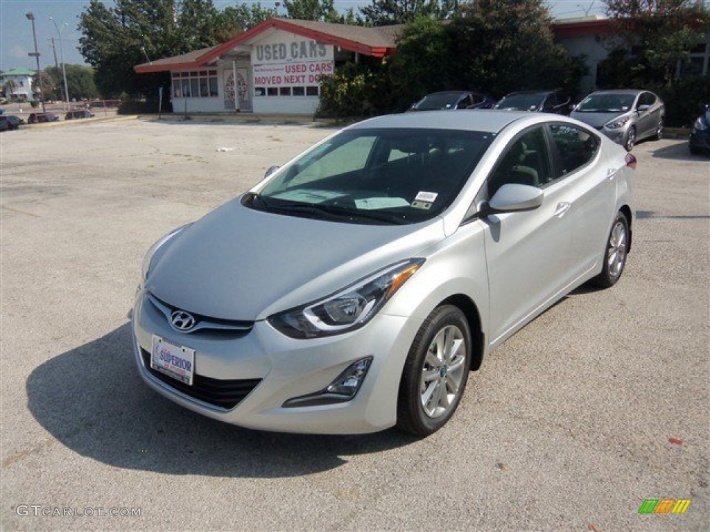 2015 Elantra SE Sedan - Shimmering Air Silver / Gray photo #1