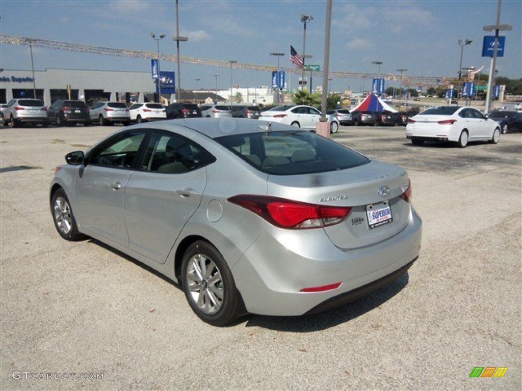 2015 Elantra SE Sedan - Shimmering Air Silver / Gray photo #4