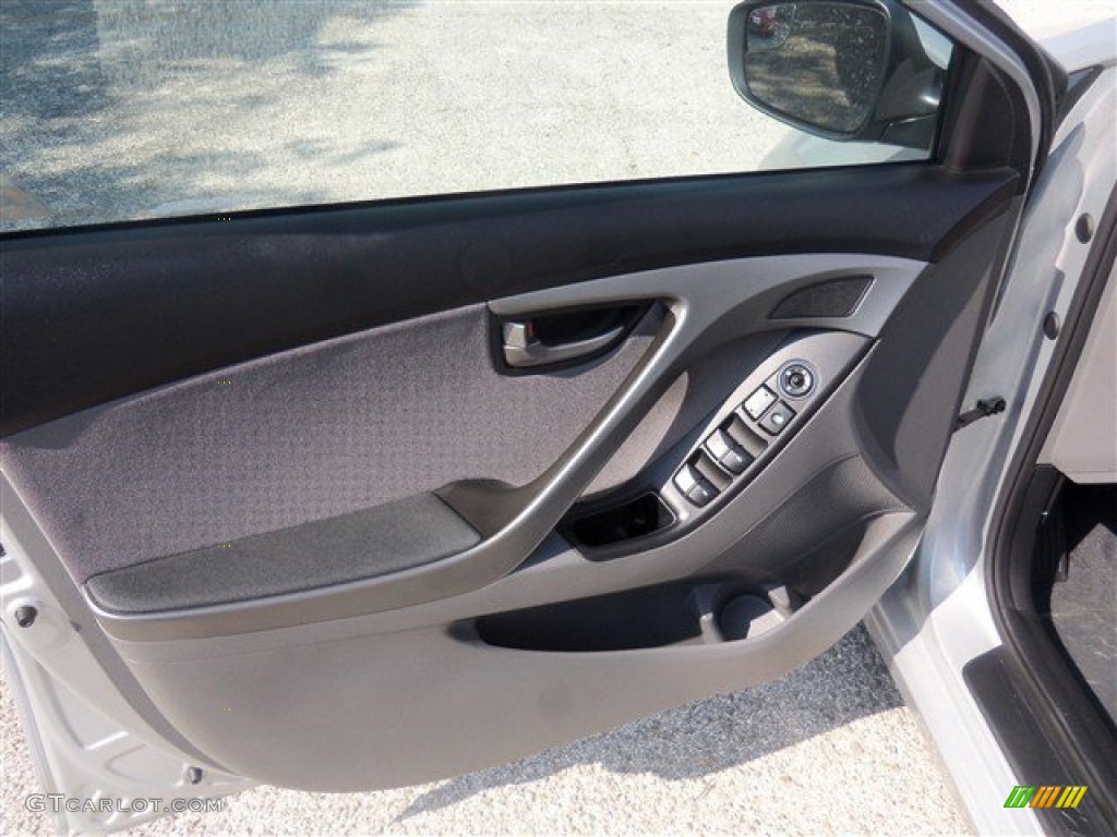 2015 Elantra SE Sedan - Shimmering Air Silver / Gray photo #5