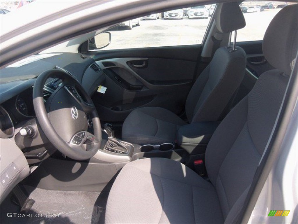 2015 Elantra SE Sedan - Shimmering Air Silver / Gray photo #6