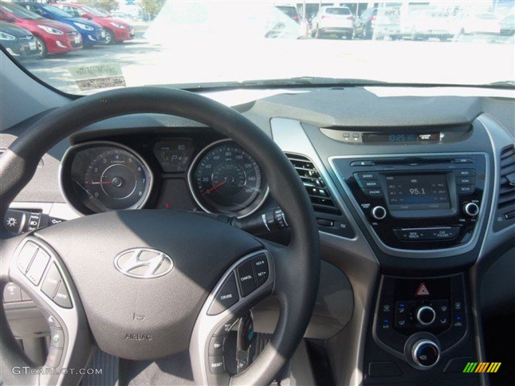 2015 Elantra SE Sedan - Shimmering Air Silver / Gray photo #7