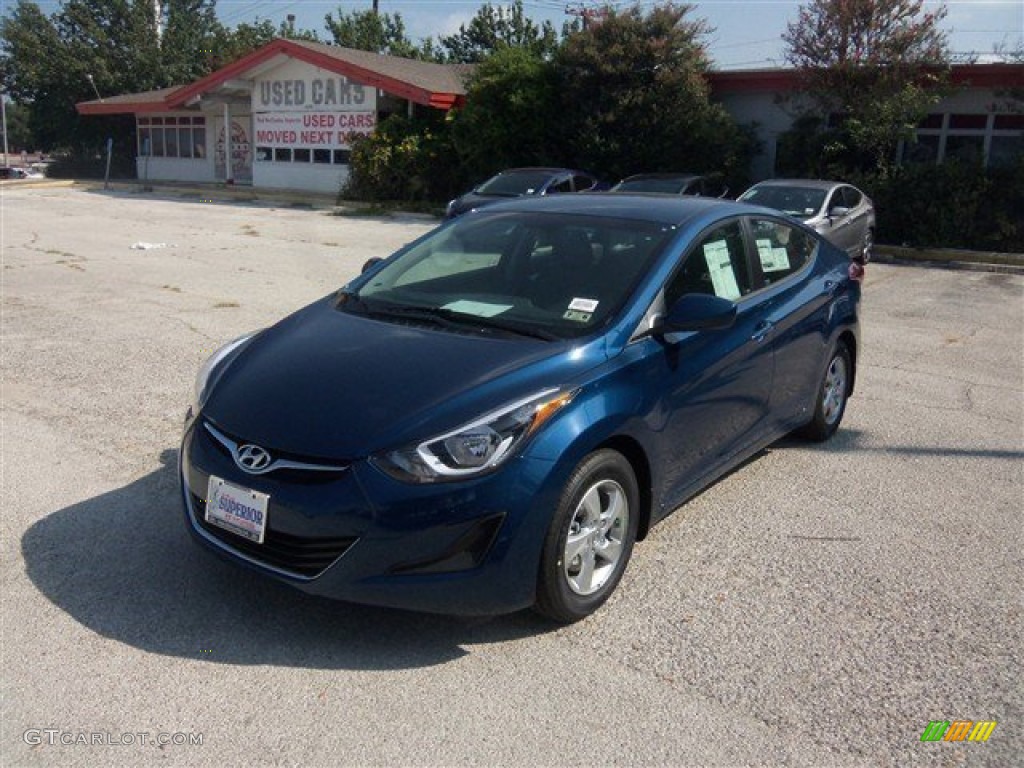 2015 Elantra SE Sedan - Windy Sea Blue / Gray photo #1